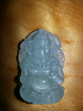 Ganesh carved from aquamarine
