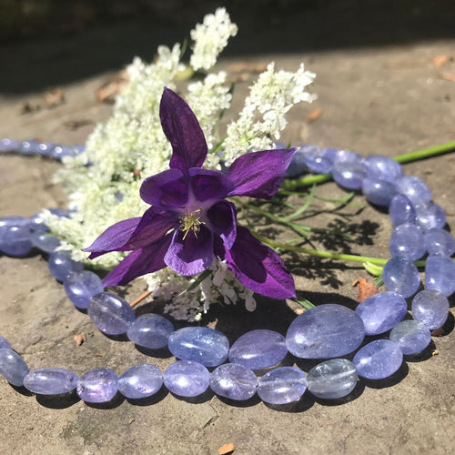 Purple Tanzanite Beaded Necklaces