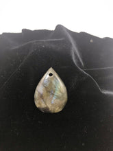 Labradorite Cabochon, Drilled for Jewelry Making