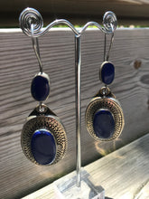 Huge Lapis Lazuli Statement Earrings