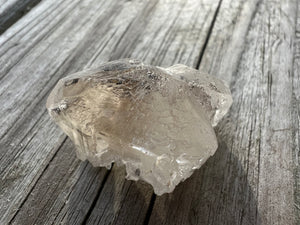 Topaz with hematite