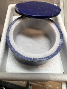 Lapis lazuli container