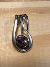 Amethyst silver pendant