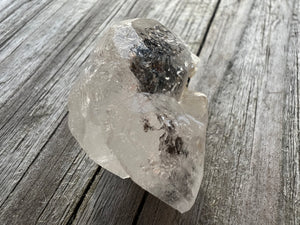 Topaz with hematite