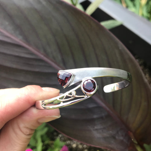 Garnet Bangle- One of a kind!