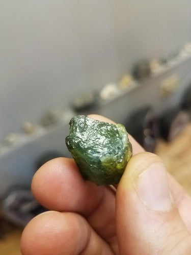 Tourmaline crystal, mined in Brazil.