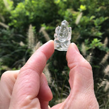 Ganesh carved from Himalayan quartz crystal